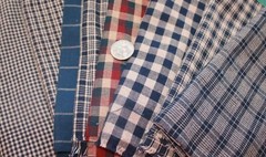 Homespun Woven Blue Checks & Plaids Fat Quarters Your Choice