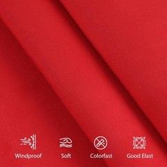 Red Suede Headliner 36″x60″ Foam Backing Car SUV Truck RV Boat Auto Roof