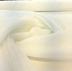 Linen Sheer Plain Off White 118″ Extra Wide Curtain Drapery Fabric By The Yard
