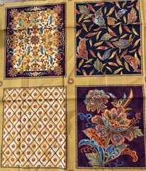 Robert Kaufman Fabric The Culture Club’s PASSAGE TO INDIA Gold Squares 24 x 44”
