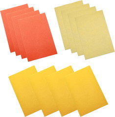 12PCS Felt Sheets for Crafts, Assorted Yellow Craft Felt Pack, Soft Fabric Skin
