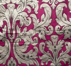 Clarke & Clarke Pink Classical Fabric Remnant 24″x24″