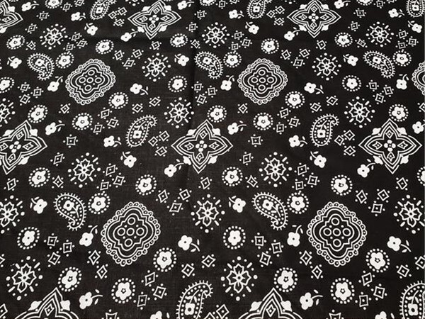 POLYCOTTON BANDANA PRINTED PAISLEY PATTERN FABRIC 60″WIDE SOLD BY THE YARD