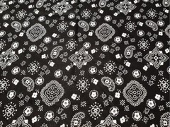 POLYCOTTON BANDANA PRINTED PAISLEY PATTERN FABRIC 60″WIDE SOLD BY THE YARD