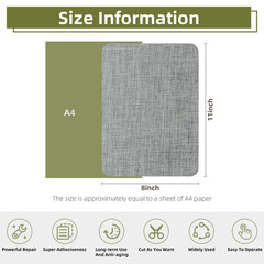 2Pcs Self-Adhesive Linen Fabric Patches, Quick Repair for Sofas, Tents,Car Seats