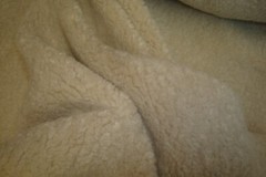 Near 3 yds Pindler Fabric Lofty Fawn Plush Sheepskin Upholstery 58″ x 106″ BTP