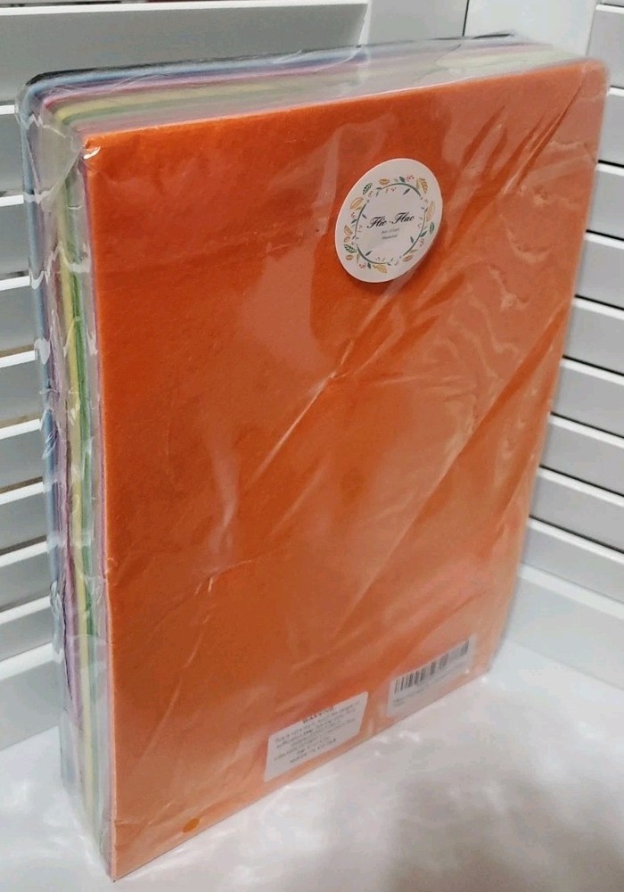 Flic-Flac 48 PC 7.75 X 11.75″ (20x30Cm) Assorted Color Felt Fabric Sheets New