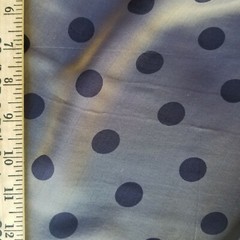 Polka Dots on Iridescent Silk Chiffon – TWO COLORWAYS! Bronze/Navy, Teal/Wine
