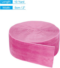 Velvet Ribbon 2 Inch X 10 Yard Single Face Spool Silky Velvet Fabric for Bouquet