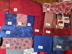 YOUR CHOICE: Patriotic Scraps Remnants Flags Stars Stripe cotton quilting Fabric