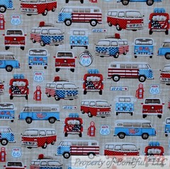 BonEful Fabric FQ Cotton Quilt Navy Blue Red White USA American Flag Tiny Little