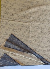 Double-Faced Jacquard Fabric Rvrsibl Woven Textile Novelty Line Art 2.5 Yd X 51″