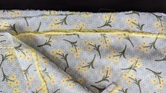 Yellow Daisy Flower Bunch Crepe Polyester Flowy Floral Fabric 80″ L x 58″ W Pc