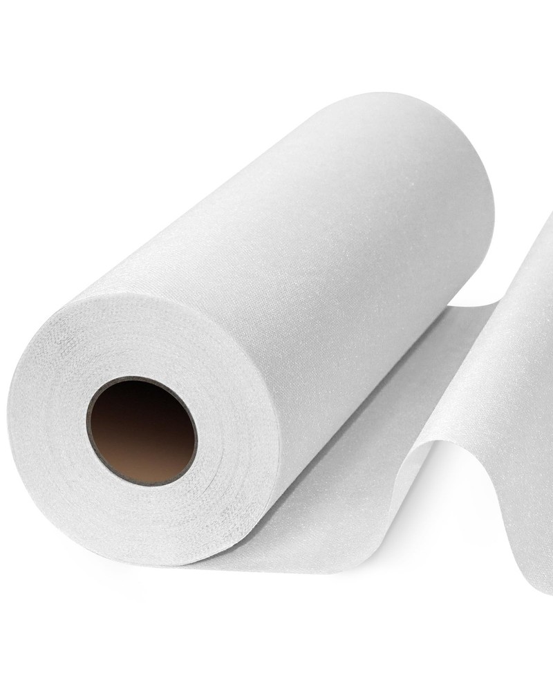 PLANTIONAL Medium Weight White Iron-On Non-Woven Fusible Weight,