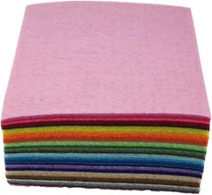 Vibrant Assorted Felt Fabric Sheets – 44PCS 4×4 Inches for Versatile Crafts