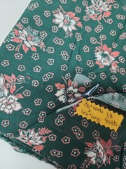 2x Floral Print Batik? Fabric Cotton Rayon Quilt Sewing Craft 36″ X 3yds Total