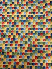 1 Yard Squares- Yellow, Blue, Green, Orange, Red, 44 ” Wide 100% Cotton
