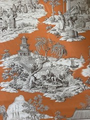 Manuel Canovas Tortuga Cotton Chintz fabric 2 5/18 Yards