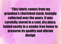 Vintage Cotton Batik Fabric – Casual Festival Crafting Material