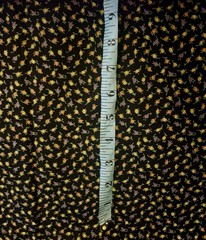 VTG Tiny Ditzy Black w/Multicolored Rosebuds Cottagecore /French Country BTFQ