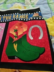 Cowpokes Nancy J Smith/Milligan Cowboy Boots Cotton Fabric Panel 44″ X 37″