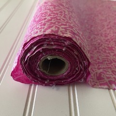 SILK, Pink-White FABRIC 3 Yards x 15 Inches Wide or 108 Inches x 15 Wide