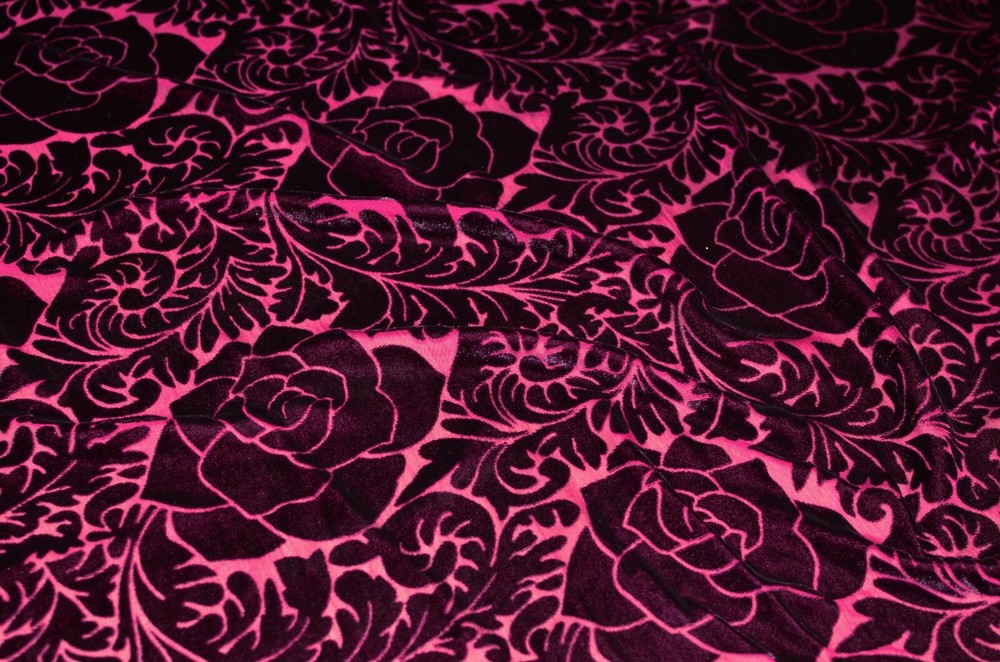 3.1 yd/ Vintage Silk velvet Devore fabric Luxury Silk Uzbek Oriental cloth