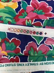 Stanley King Studio Fabric Floral Cotton Teflon Finish Vibrant BTY
