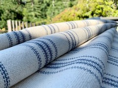 Grain Sack Fabric by the Yard, Ticking Fabric, French Country, Cottage Farmhouse