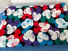 Mickey Mouse Jersey Fabric 78in x 60in (2 Yds) Never Used