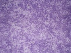 BTY Etched BUTTERFLIES & FLOWERS Lavender 100% Cotton Quilt Craft Fabric YARD