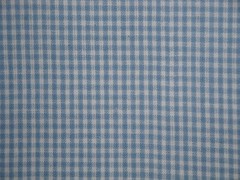 Light Blue White Small Check Homespun Fabric | Primitive Rustic Farmhouse Fabric