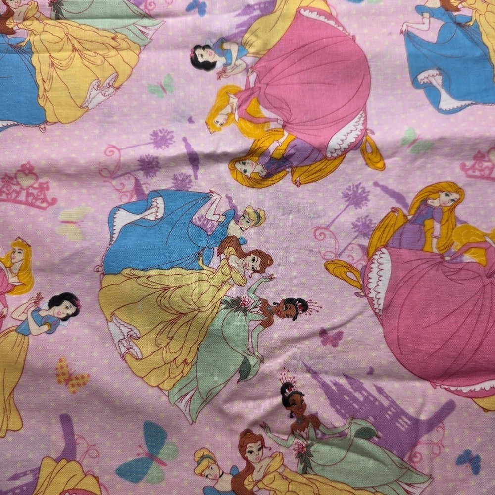 Disney Princess Fabric Pink Multi Toss In Dots Springs Creative 3/4 Yard CP42705