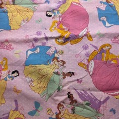 Disney Princess Fabric Pink Multi Toss In Dots Springs Creative 3/4 Yard CP42705