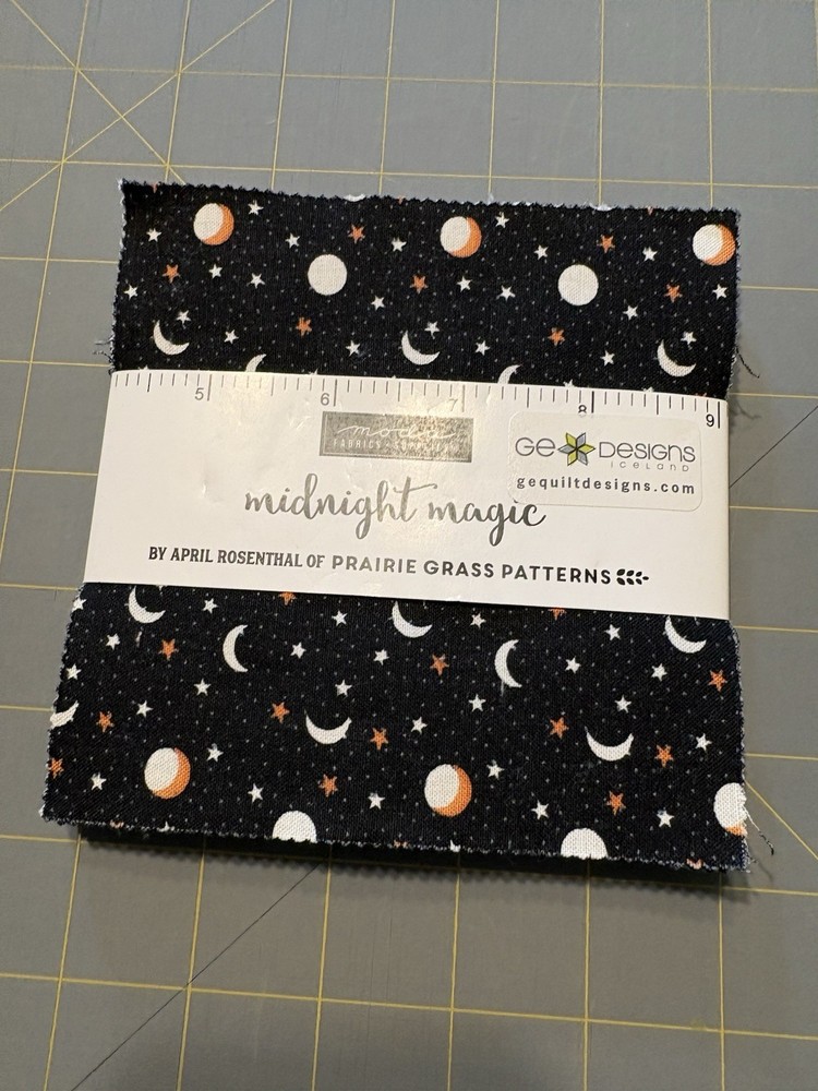 Midnight Magic By April Rosenthal For Riley Blake- 5” Charm Squares