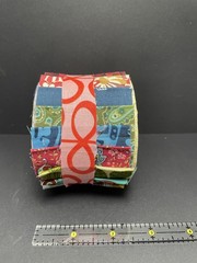 20-pc. 2.5″ Jelly Roll – 100% quilting cotton -Muted Blue/Green/Red
