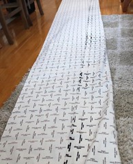 RARE Simon Chang Denim Fabric YARDAGE 6 Yards Designer 60″ x 284″ Cream Material