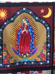 Kaufman Luana Rubin Enchanted Desert Virgin de Guadalupe by panel RARE! OOP!