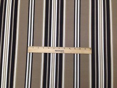 RICHLOOM KASMIRA DRIFTWOOD BLACK STRIPE OUTDOOR INDOOR FABRIC 1.25 YARDS 54″W