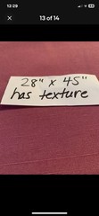 Vintage Pink Fabric 28” X 45” 1.25 Yards Polyester ? Threaded Texture Mauve