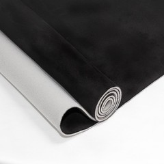 Durable Black Suede Automotive Headliner Fabric – 96”x60” with Foam Backing