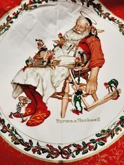 Wamsutta Hallmark Fabric 12 yds 17 In x 44 CHRISTMAS Holiday Norman Rockwell