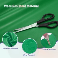 PU Faux Leather Fabric 1 Yards Synthetic Leather Material, Green