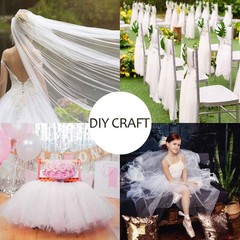 Havii 54 X 20 Yards 60 Ft White Tulle Rolls Bolt For Wedding Birthday Party