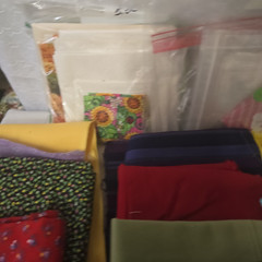 10 Pounds of Mixed Cotton Fabrics Parts and Pieces Sewing Crafting Quilting