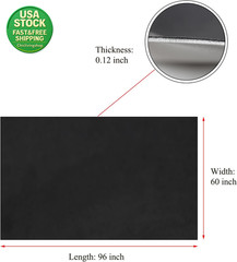 Suede Headliner Fabric Foam Backing Black 96X60 Automotive Interior Repair