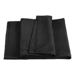 39″ Elastic Cuffs Ribbed Trims Cotton Fabric Knit Rib 24″ Black