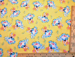 Baby Fabric By Yard Mary Had A Little Lamb Yellow Nursery Rhyme Premium Cotton