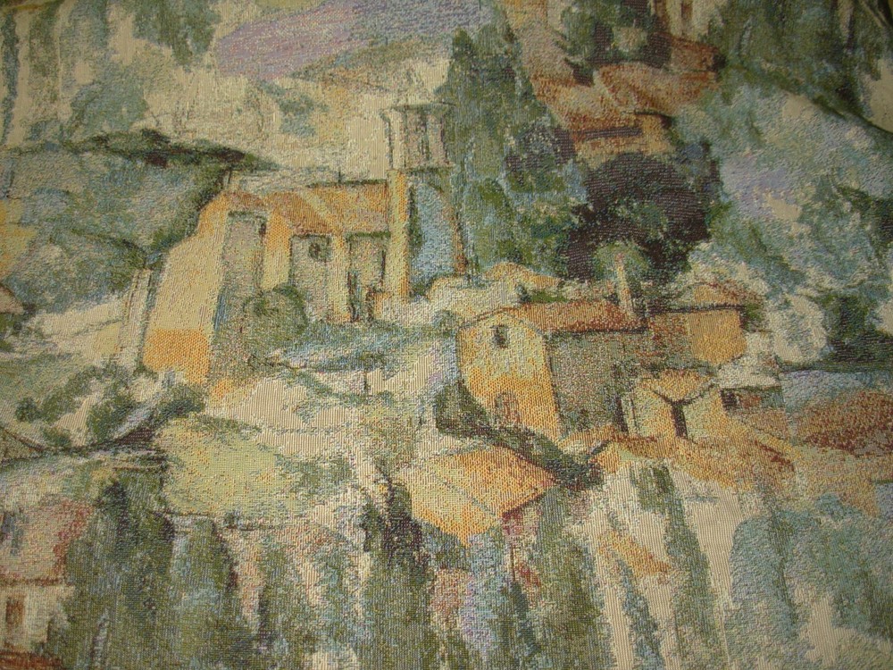 7 5/8 YDS REGAL FRENCH COUNTRY VILLAGE TAPESTRY UPHOLSTERY FABRIC FOR LESS