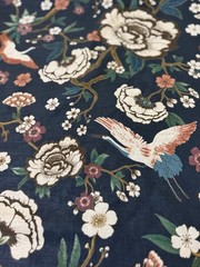 Pindler Myrtle Midnight P6486 Multicolor Floral Fabric 2 7/8 Yards